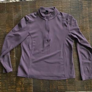 Half zip up workout sweatshirt
